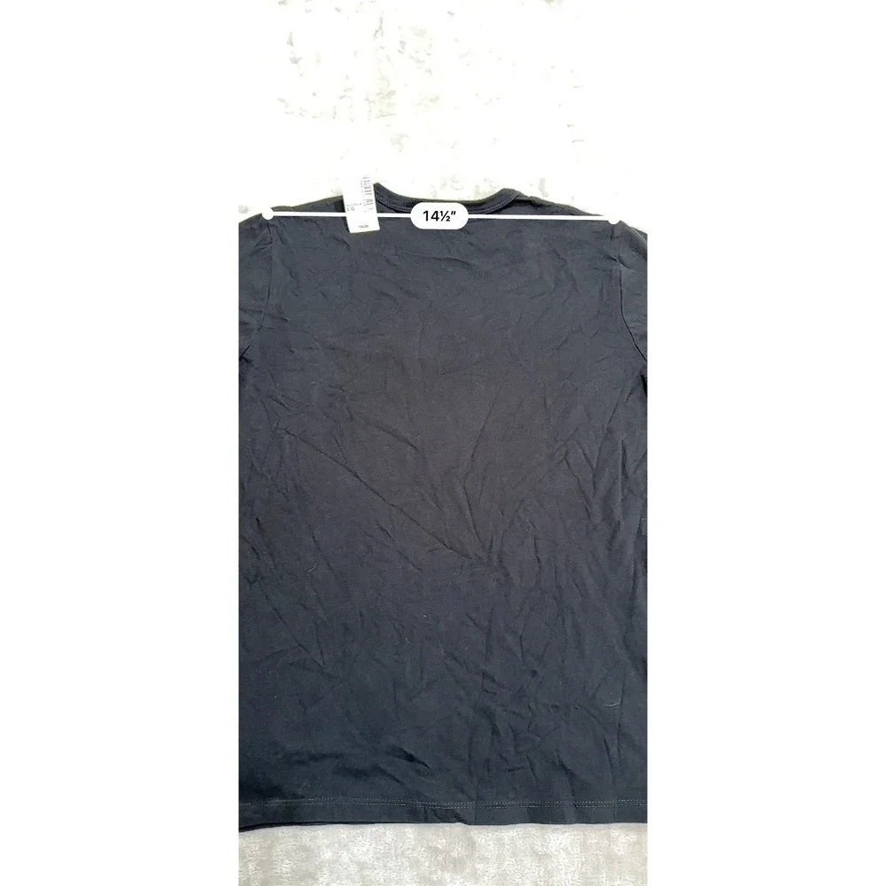 Children's Place Cousin Crew T-Shirt Boys Size Large 10/12 Black Long Sleeve NWT